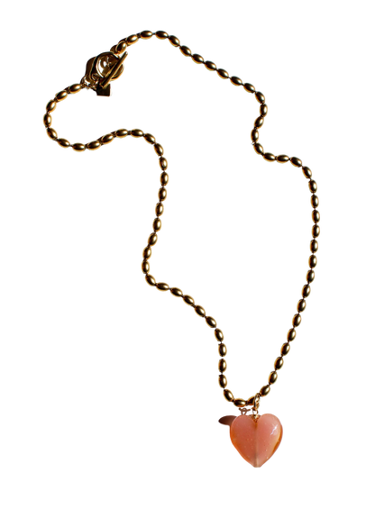 Bacio Murano Glass Heart Necklace
