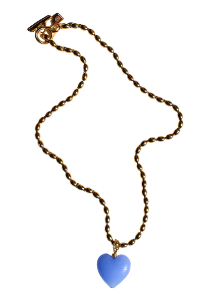 Bacio Murano Glass Heart Necklace