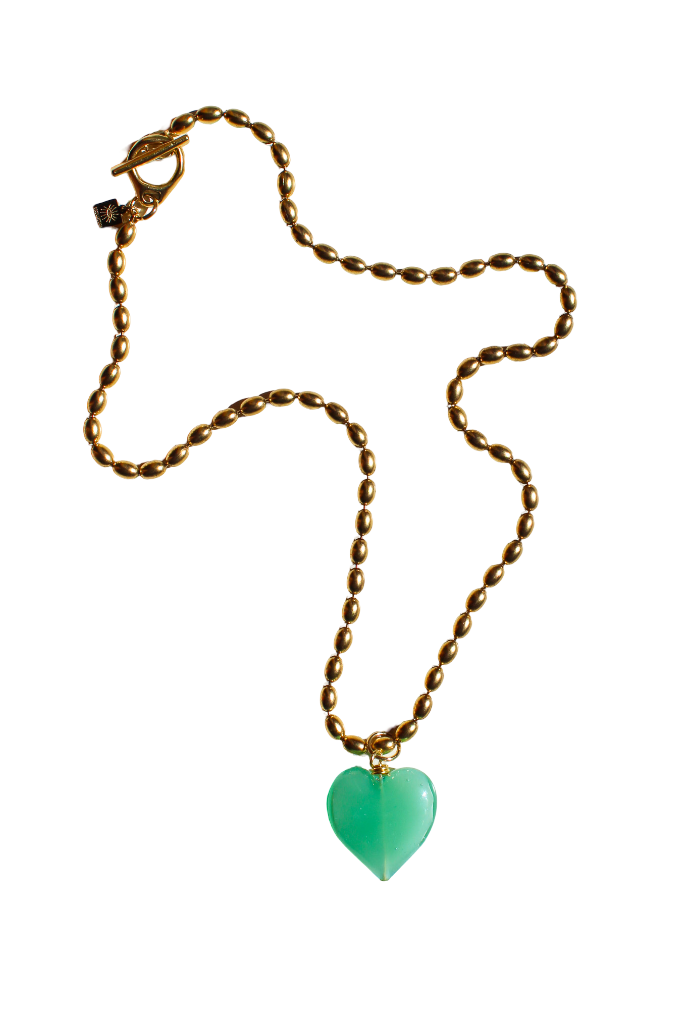 Bacio Murano Glass Heart Necklace