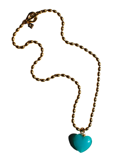Bacio Murano Glass Heart Necklace
