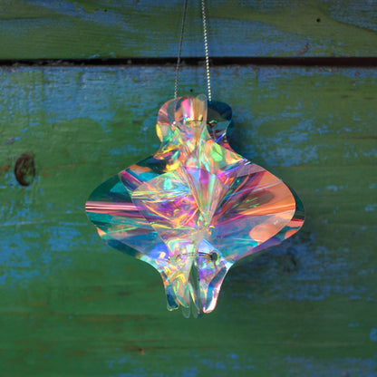 Iridescent Spindle Ornaments