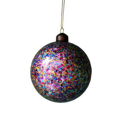 Glitter Confetti Bauble Ornaments