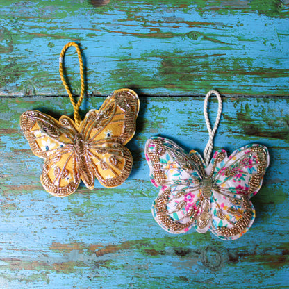 Beaded Butterfly Ornaments
