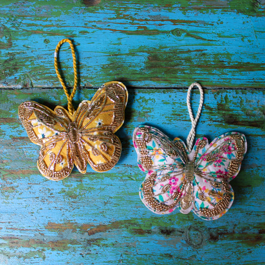 Beaded Butterfly Ornament