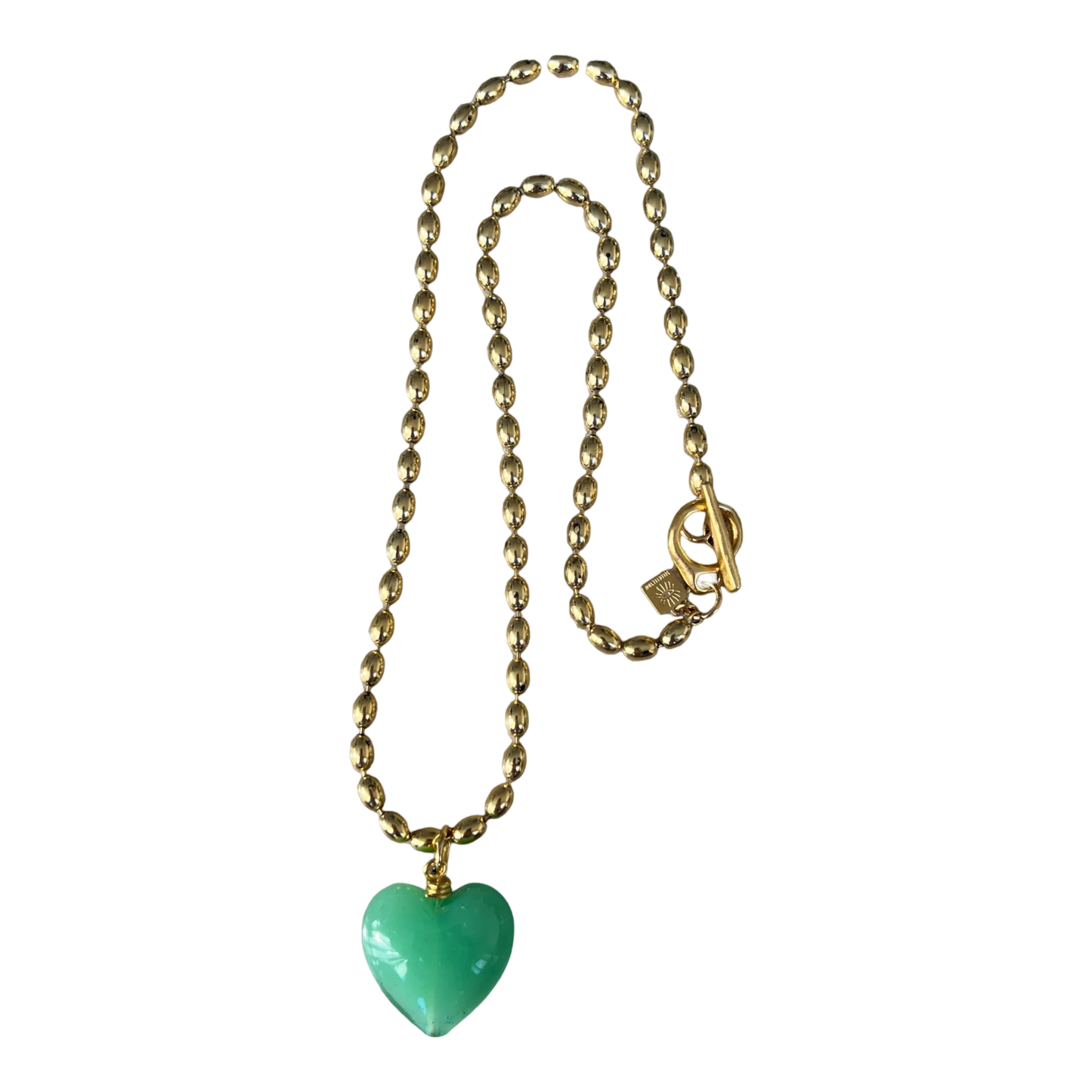 Bacio Murano Glass Heart Necklace