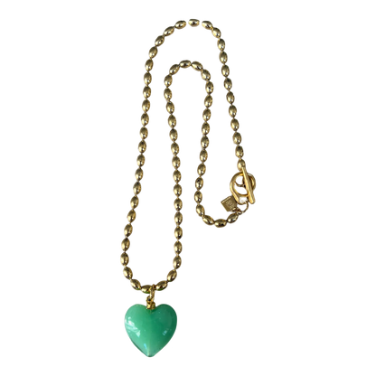 Bacio Murano Glass Heart Necklace