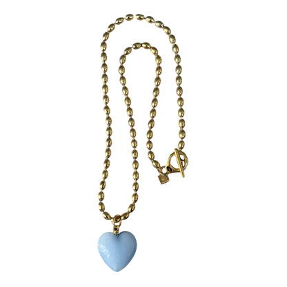 Bacio Murano Glass Heart Necklace