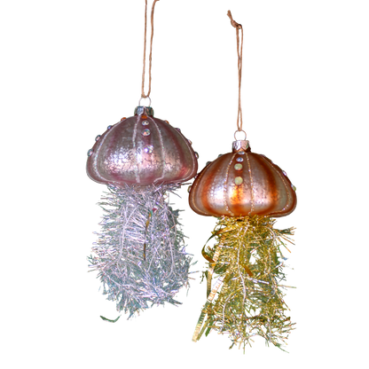 Tinsel Jellyfish Ornament