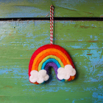 Felt Rainbow Ornament