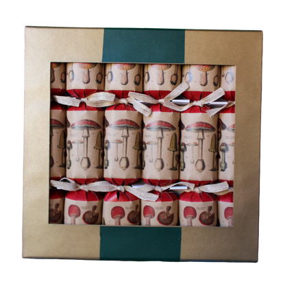 Mushroom Party Surprise Crackers - Set of 6