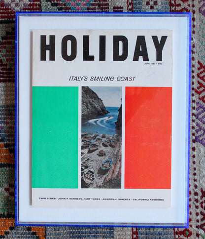 Framed Holiday Magazine Cover - June 1962, "Italy's Smiling Coast"