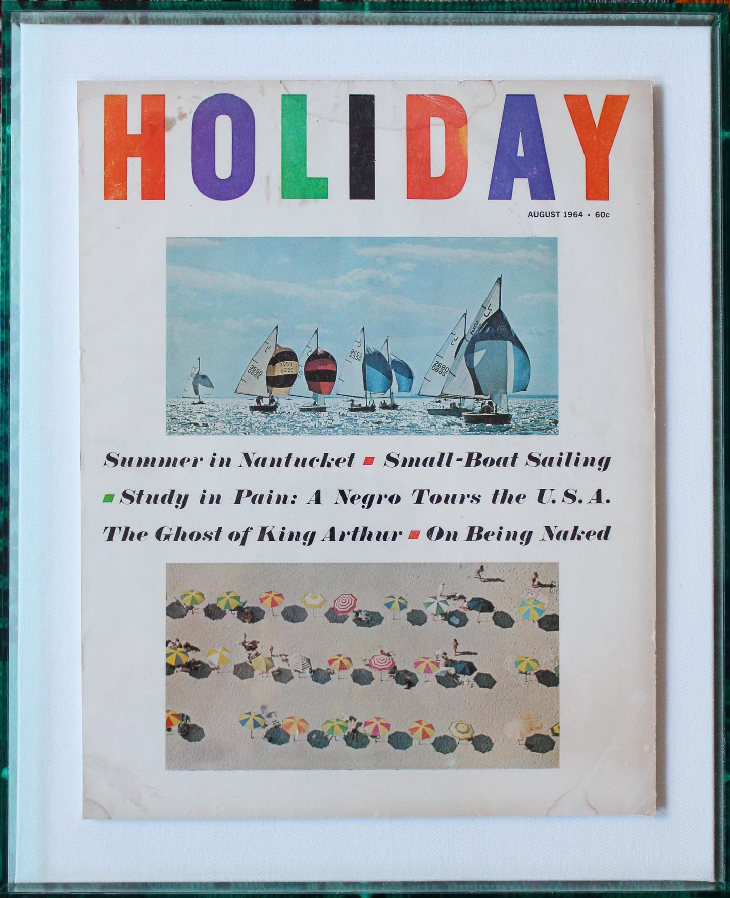 Framed Holiday Magazine Cover - August 1964, "Nantucket"
