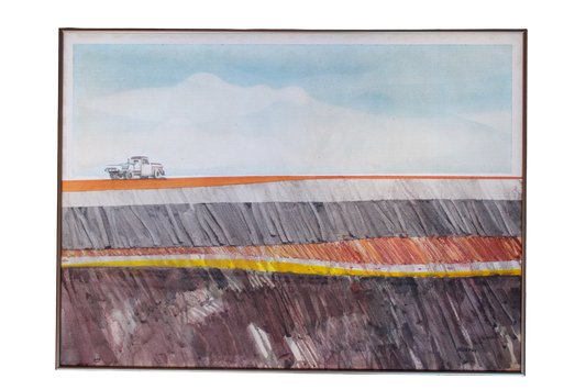 Truck in Field Painting