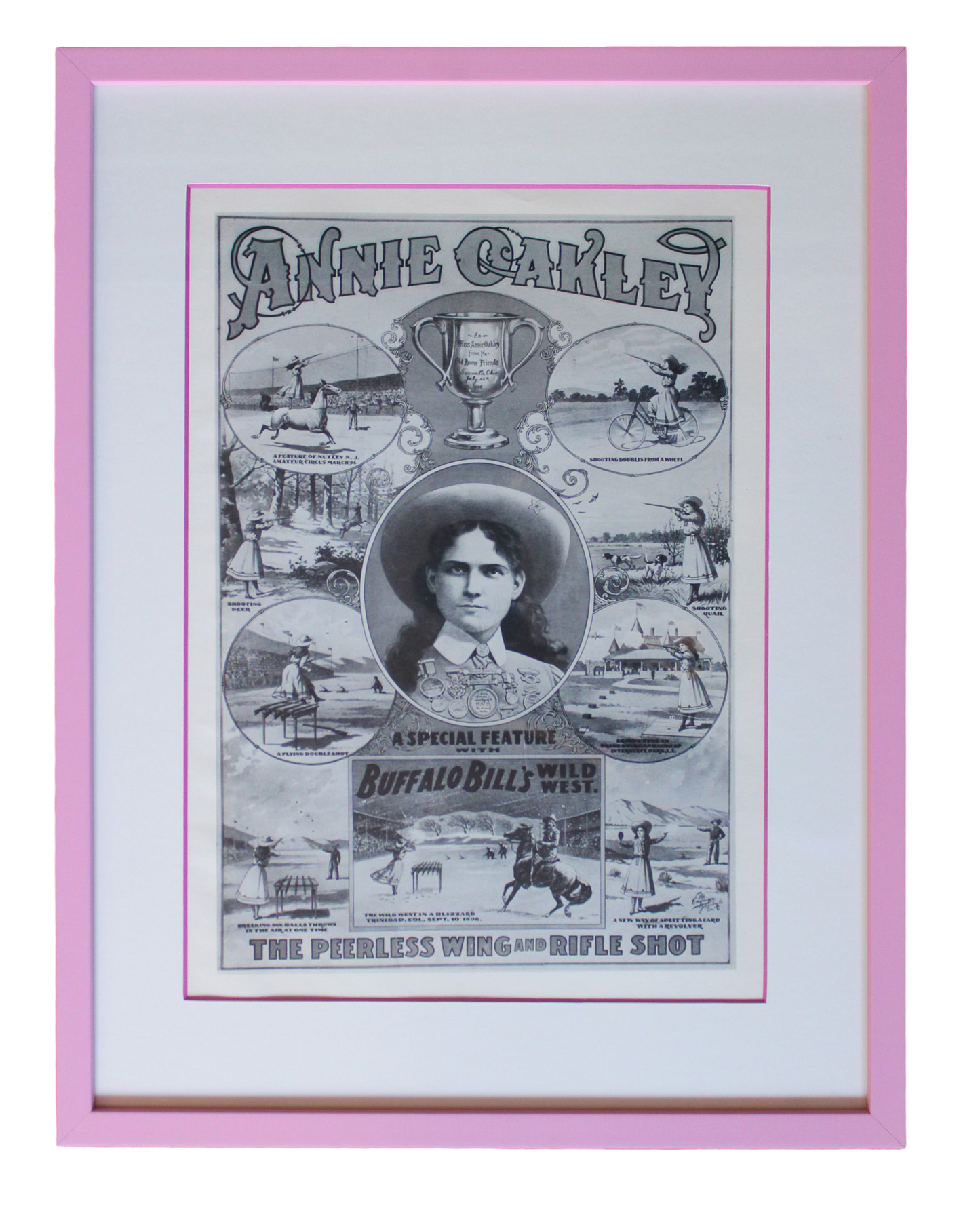 Framed Annie Oakley Poster