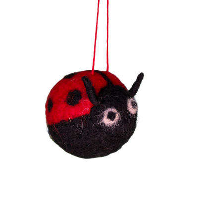 Felt Ladybug Ornament