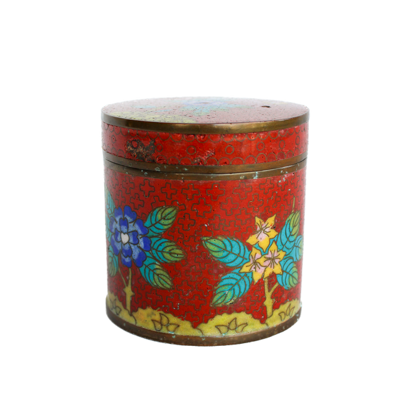 Cloisonné Jar with Floral Detail