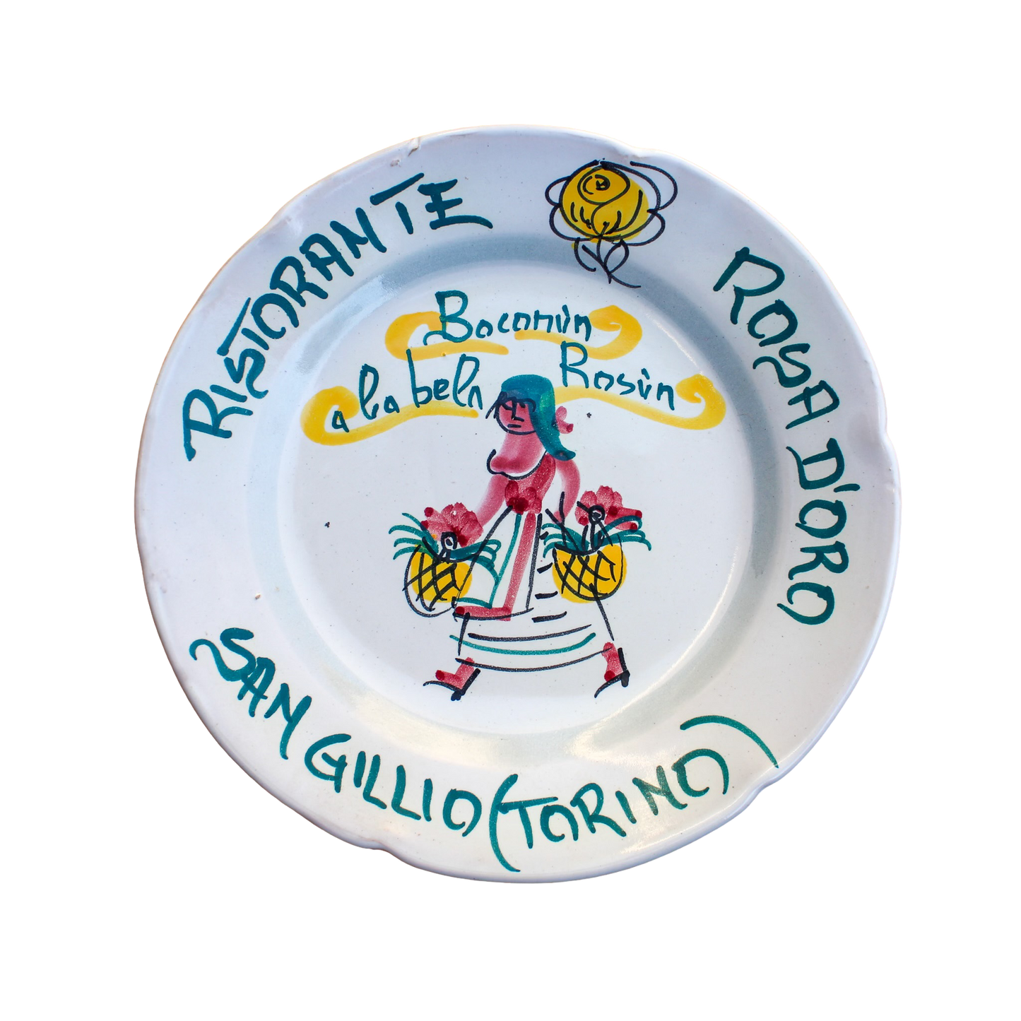 Buon Ricordo Plate - Rosa D'Oro