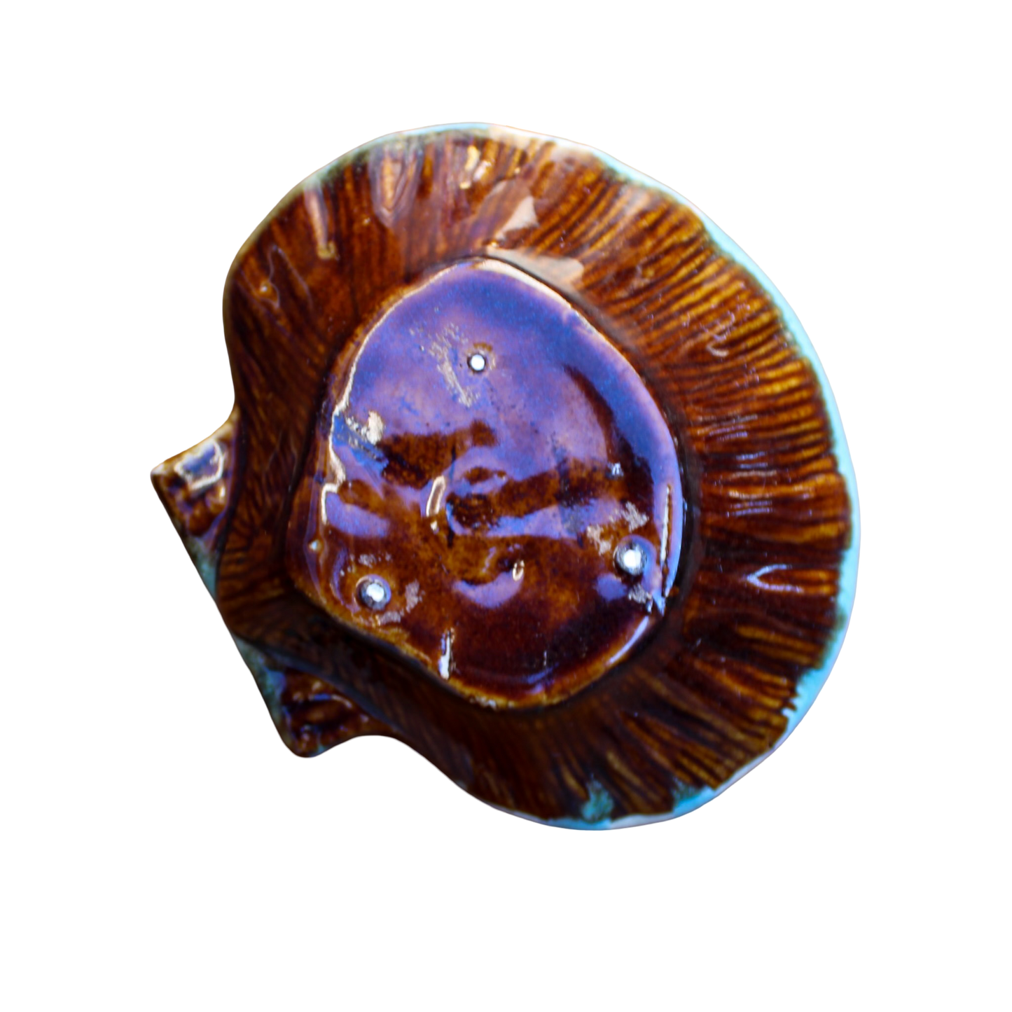 Green Ceramic Shell Dish