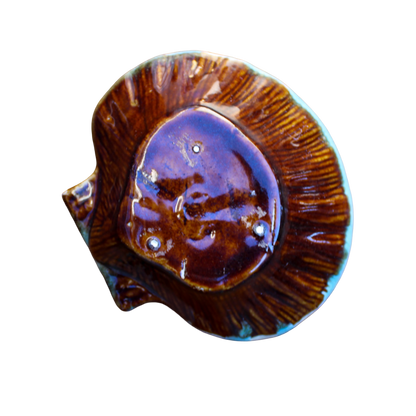 Green Ceramic Shell Dish