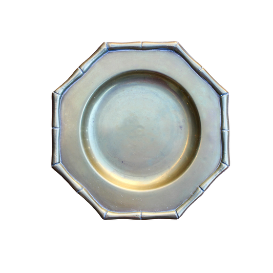 Brass Bamboo Octagon Ashtray