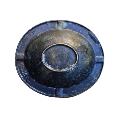 Mid Century Brass Zodiac Ashtray