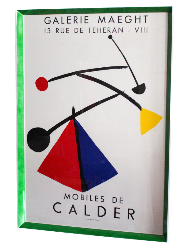 Framed Mobiles de Calder Poster, Galerie Maeght