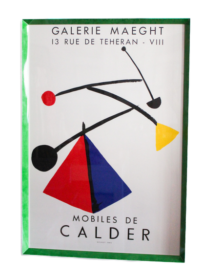 Framed Mobiles de Calder Poster, Galerie Maeght