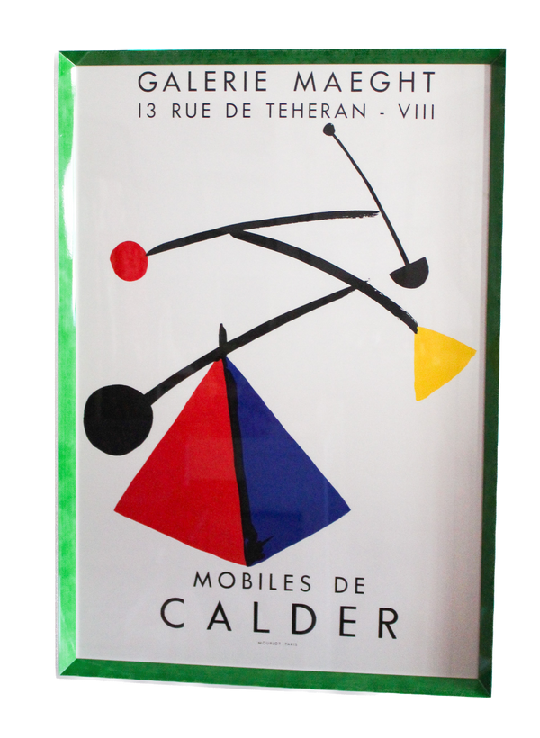 Framed Mobiles de Calder Poster, Galerie Maeght