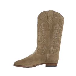 Midnight Suede Cowboy Boots -  Chestnut