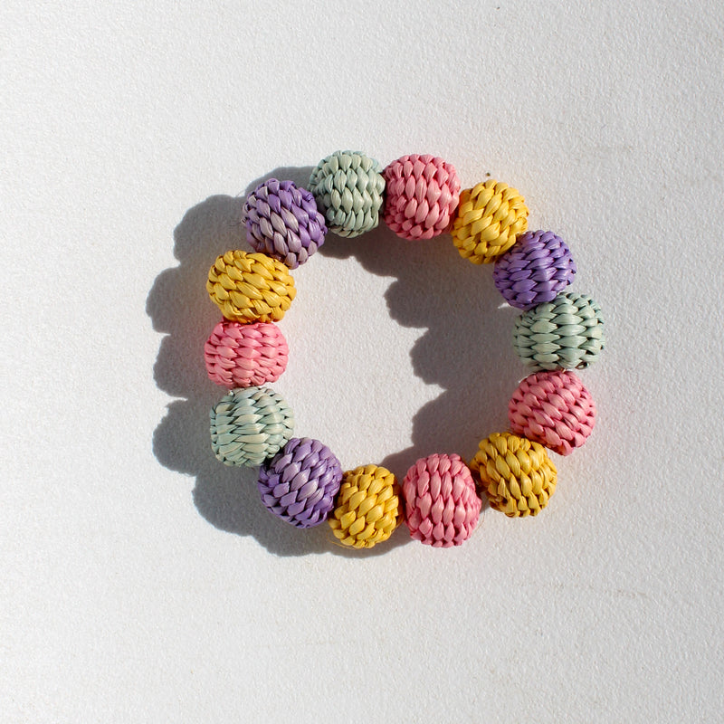 Woven Napkin Ring - Cotton Candy