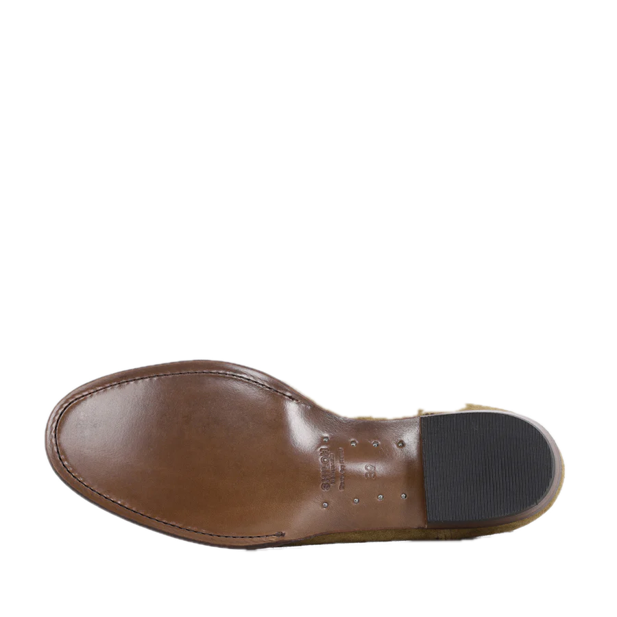 Midnight Suede Cowboy Boots -  Chestnut