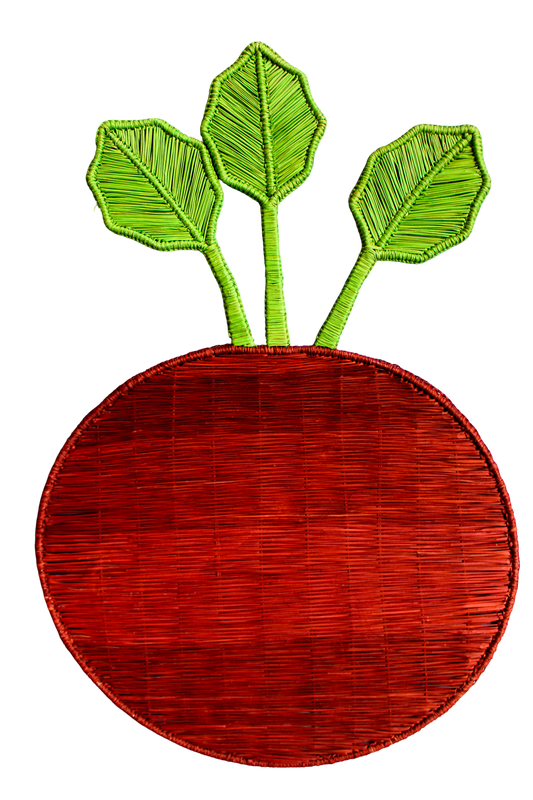 Woven Placemat - Radish