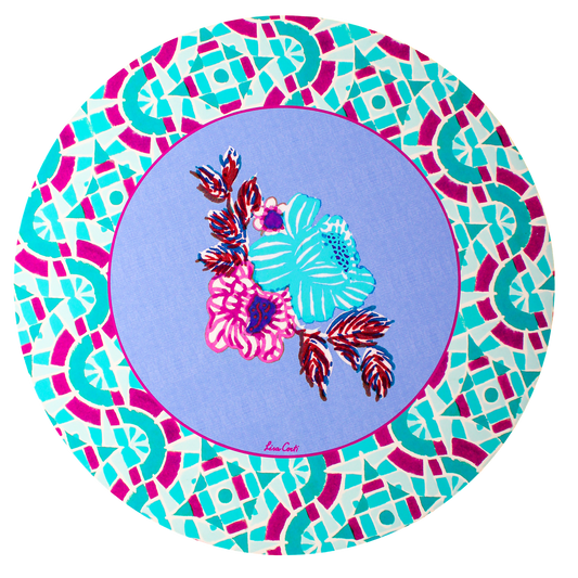 Amer Rose Placemat - Plumbago