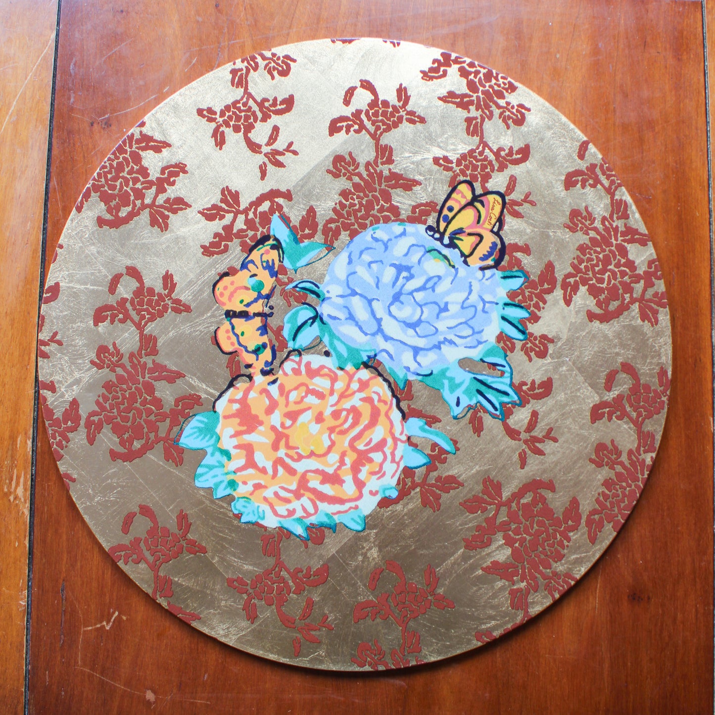 Gold Foil Placemat - Kandem Queen Red