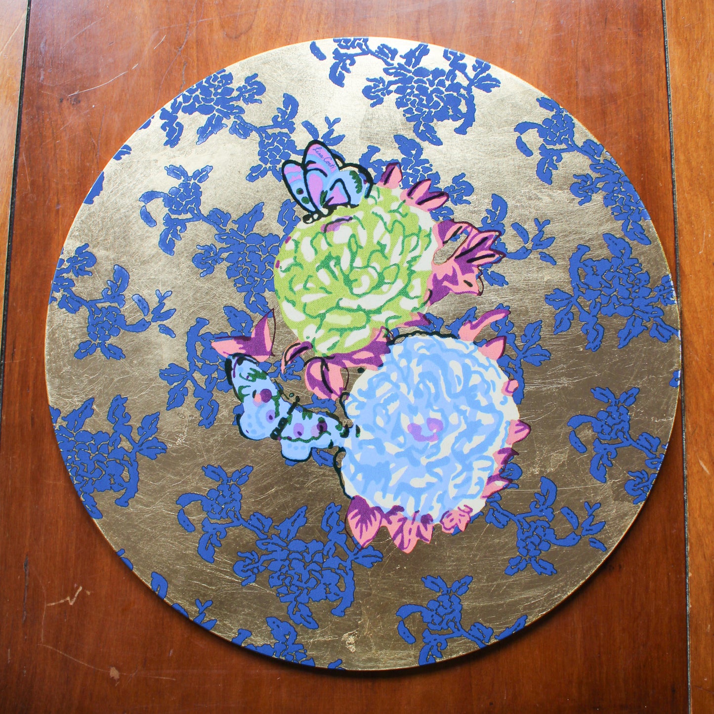 Gold Foil Placemat - Kandem Queen Blue