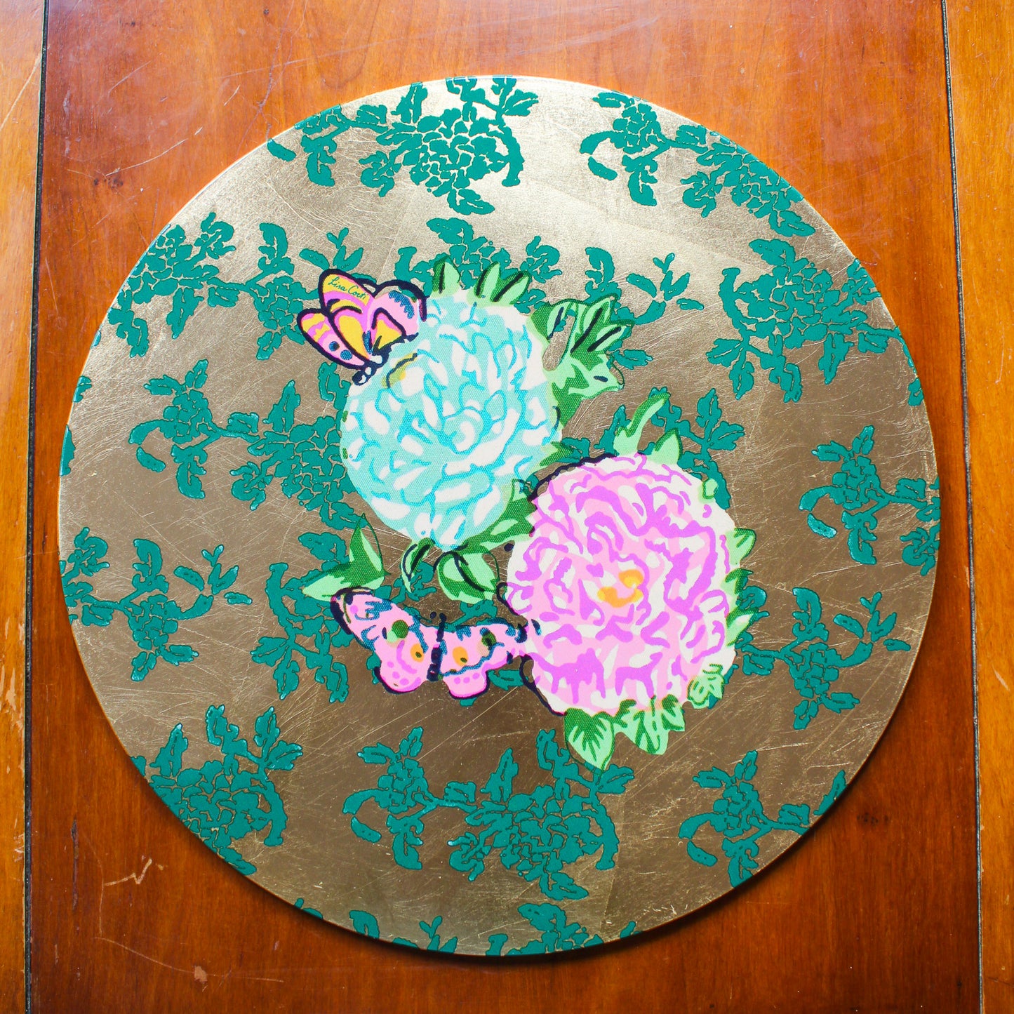 Gold Foil Placemat - Kandem Queen Peacock