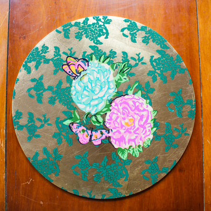 Gold Foil Placemat - Kandem Queen Peacock