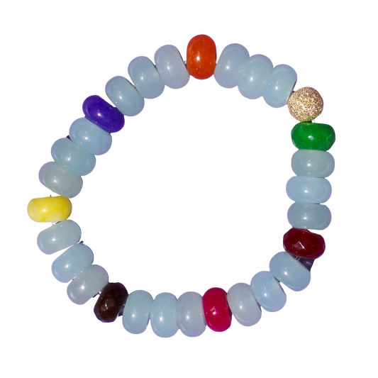 Baby Blue Rainbow Bracelet