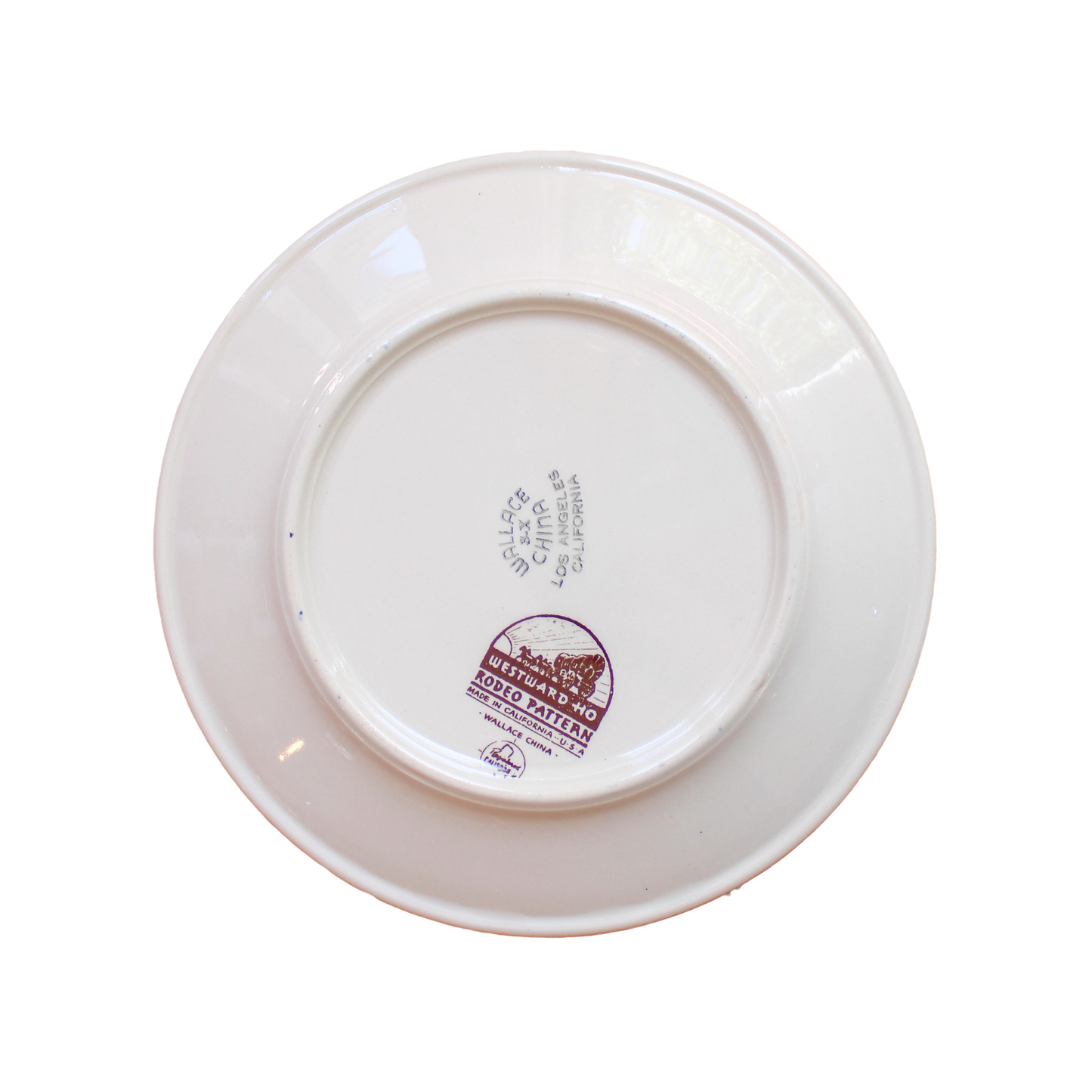 Original 1950s Wallace China Company "Westward Ho Rodeo" Dinnerware