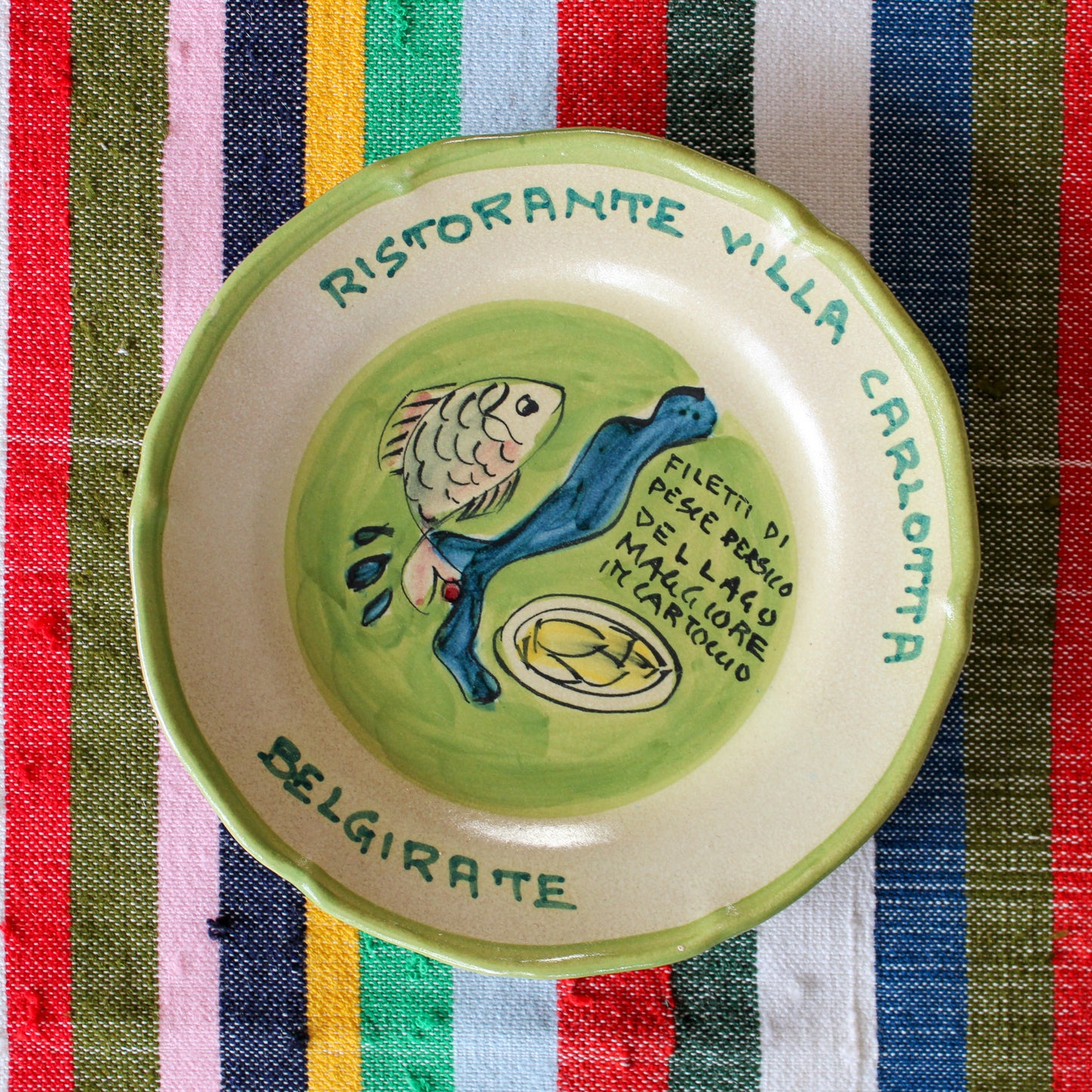 Buon Ricordo Plate - Villa Carlotta (Fish)