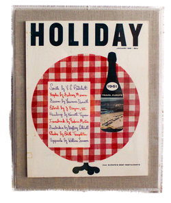 Framed Holiday Magazine Cover - January 1961, "Travel Europe (Red Check Table)"