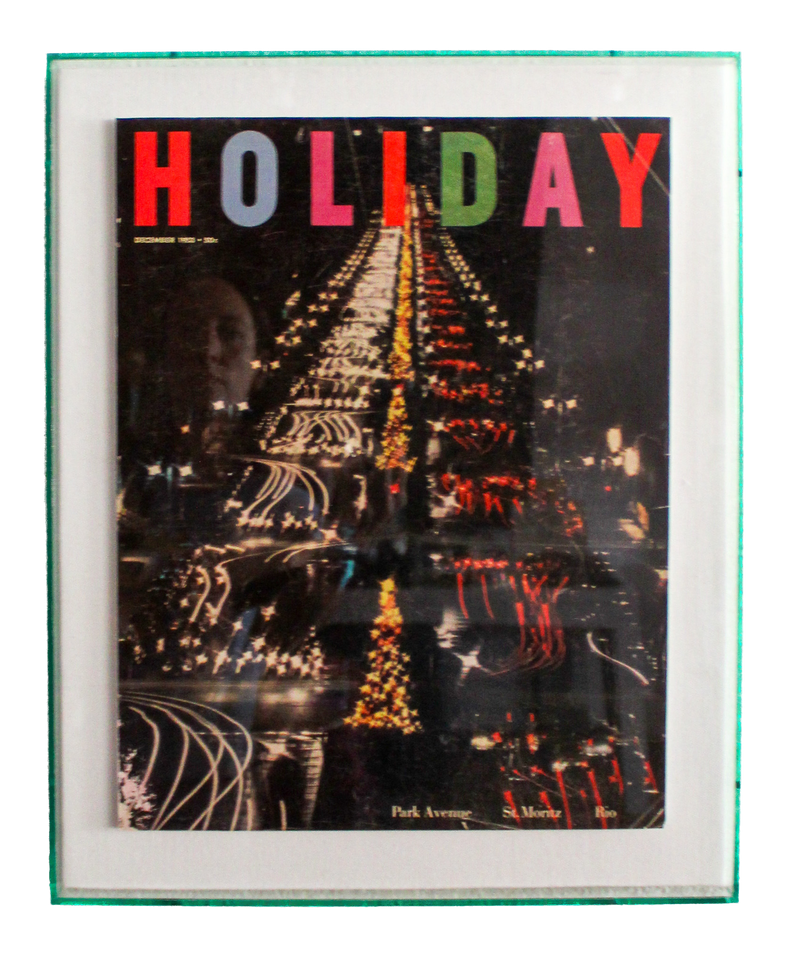 Framed Holiday Magazine Cover - December 1953, "Park Avenue"