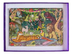 Framed Vintage Jungle Puzzle