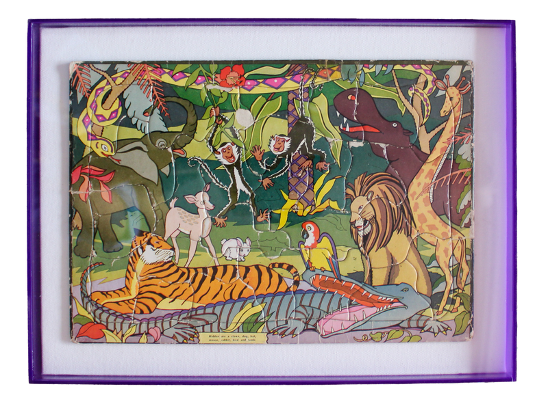 Framed Vintage Jungle Puzzle