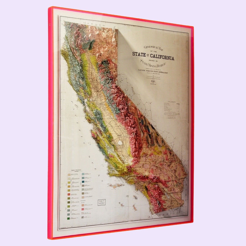 1916 State of California Geological Map Print
