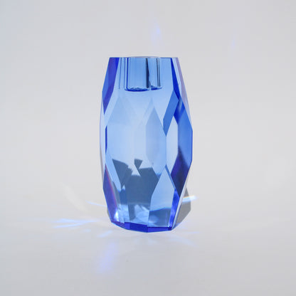 Gem Crystal Candleholder - Cobalt