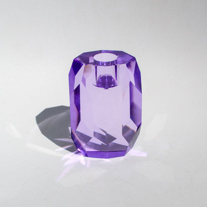 Gem Crystal Candleholder - Violet