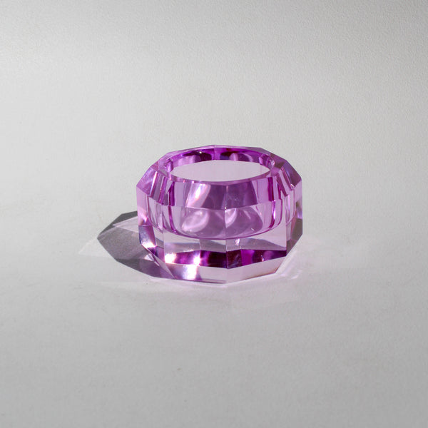 Votive Crystal Candleholder - Violet