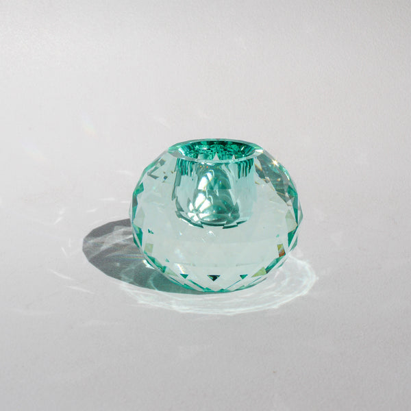 Ball Crystal Candleholder - Mint