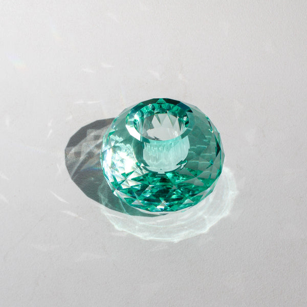 Ball Crystal Candleholder - Mint